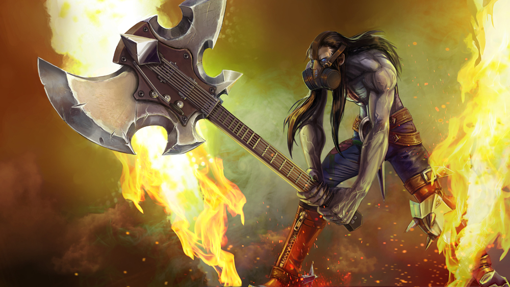 Vainglory Hero: Krul, in his Tier II Death Metal Krul skin.